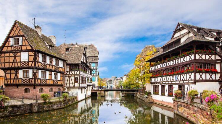 La petite france alsace in summer , Strasbourg France