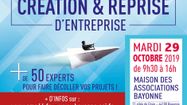 Mardi 29 octobre de 9H30 à 16H00 : Salon de la création et reprise d'entreprise à la maison des associations de Bayonne