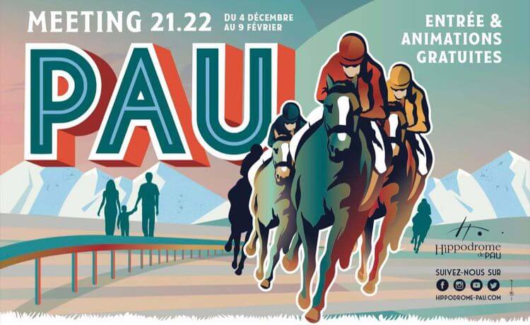 L'affiche du meeting d'hiver 2021-2022 de l'Hippodrome de Pau aura lieu du 4 décembre 2021 au 9 février 2022
