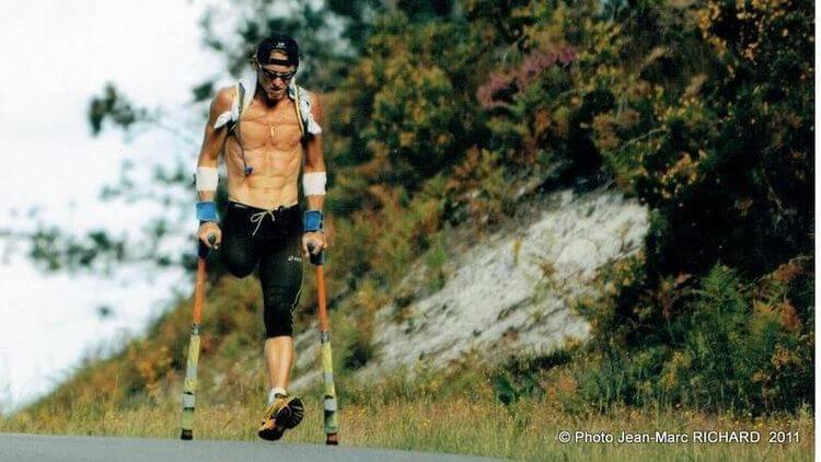 Le Béarnais Guy Amalfitano en plein effort.