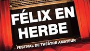 L'affiche de Félix en herbe, le festival de théâtre amateur de Saint-Paul-lès-Dax.