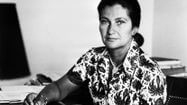 Une photo d'archive, en noir et blanc, de Simone Veil.