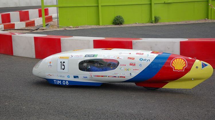 Un des véhicules prototype ayant participé au Shell Eco Marathon par le passé.