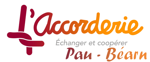 Le logo de l'Accorderie de Pau dans le Béarn.