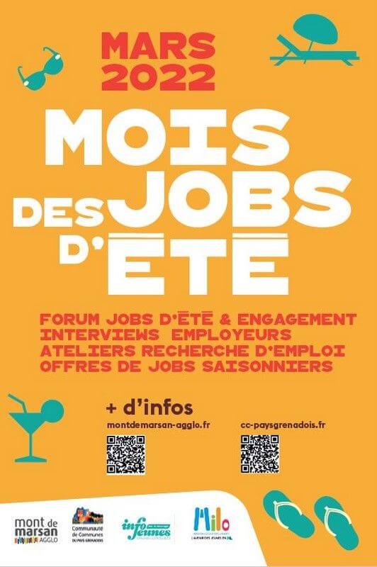 L'affiche du Mois des Jobs d'Été 2022.
