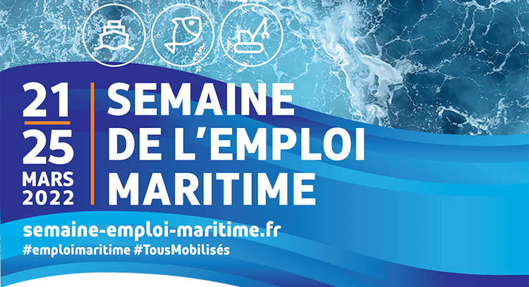 L'affiche de la Semaine de l'Emploi Maritime.
