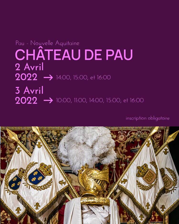Les 2 et 3 avril 2022, le Château de Pau organisera des portes ouvertes dans le cadre des Journées Européennes des Métiers d'Art, qui auront lieu du 28 mars au 03 avril.