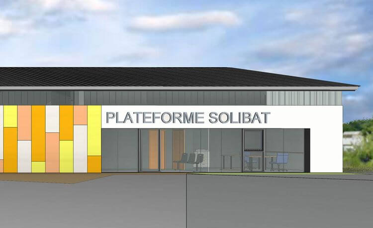 Un aperçu 3D du nouveau bâtiment Soli'Bât dans les Landes.