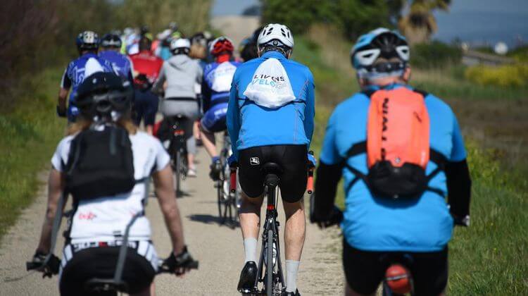 En vélo à Marciac au profit de l'Institut Pasteur