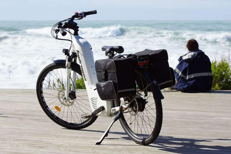 Un vélo à hydrogène conçu par l'entreprise Pragma Mobility, installée à Biarritz.