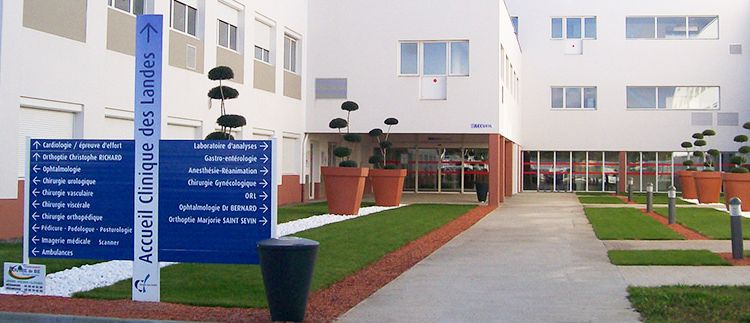 La Clinique des Landes de Mont-de-Marsan qui accueille la start-up BioSerenity.