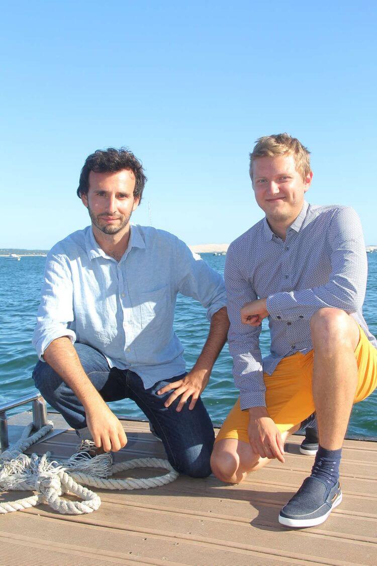 Laurent Calando et Nicolas Cargou , les fondateurs de l'entreprise bordelaise Samboat.