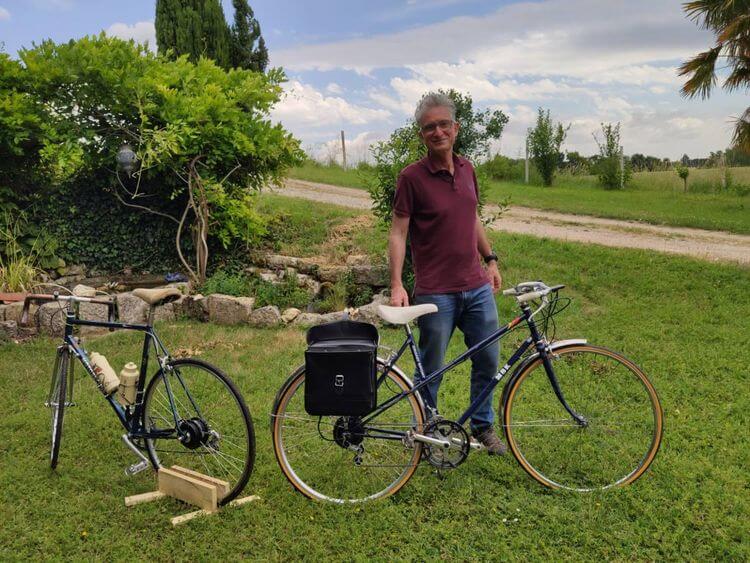 Stéphane Puech et 2 vélos