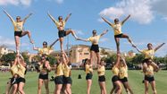 L'équipe de la Lons Cheerleading Team en répétition à Orlando, pour les mondiaux.