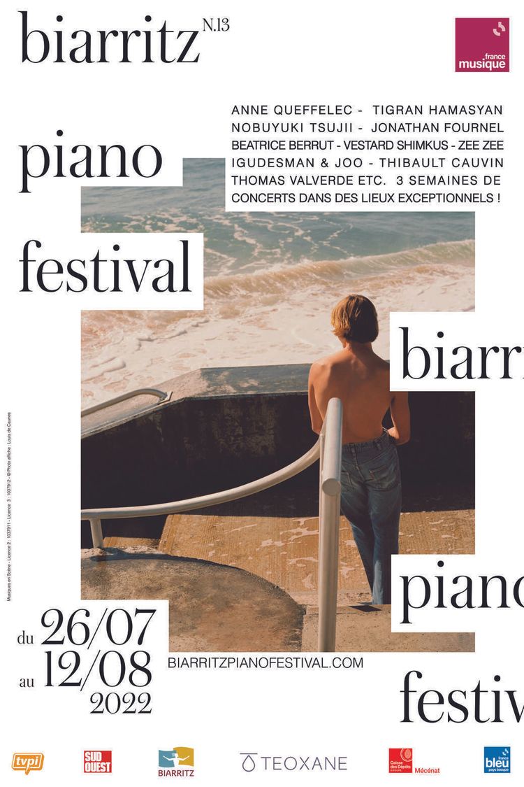 L'affiche de l'édition 2022 du Biarritz Piano Festival.
