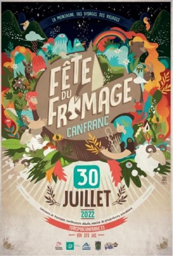 L'affiche de l'édition 2022 de la Fête du Fromage à Canfranc.