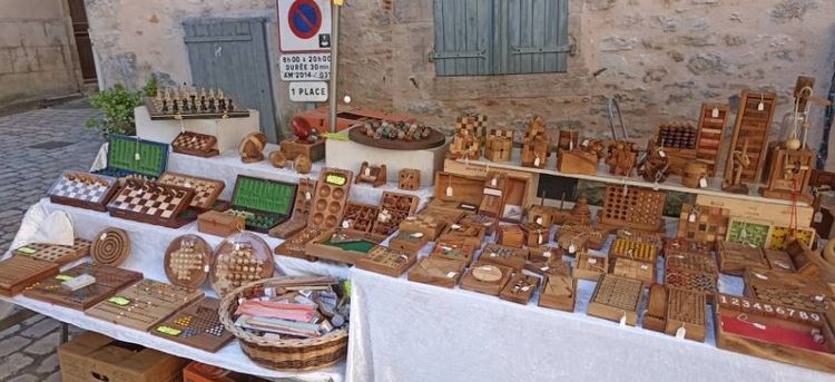 Photo du stand de Gaétan Boutefeu sur un marché