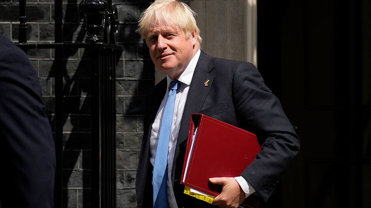 Photo de l'ex premier ministre du Royaume Unis : Boris Johnson