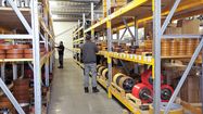 Photo du stockage des produits de BM manutention