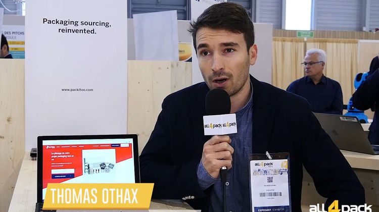 Thomas Othax, l'un des fondateur de Packitoo, une strat-up installée à Pau et spécialisée dans la mise en relation des demandeurs et des concepteurs d’emballages de toutes espèces.