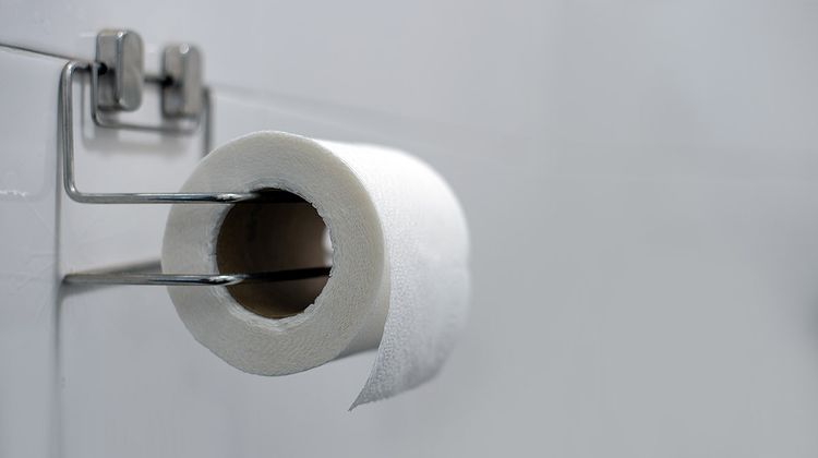 Photo d'un rouleau de papier WC
