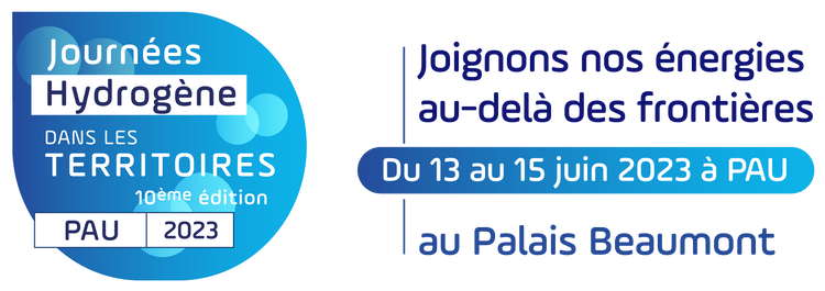 Le logo des Journées Hydrogènes dans les Territoires 2023 qui aura lieu à Pau.