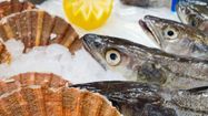 Des poissons et crustacés vendus dans la Poissonnerie Aléïa.