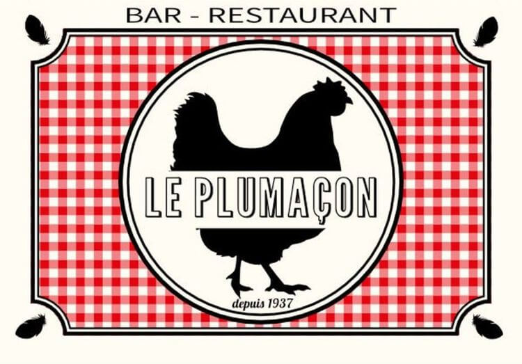 Le logo du Plumaçon, représentant une poule.
