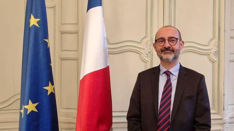 Julien Charles, le nouveau préfet des Pyrénées-Atlantiques, à la villa Sainte-Hélène, à Pau