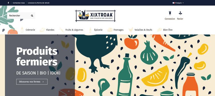 Page d'accueil du nouveau site internet Xixtroak