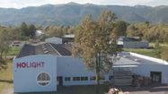 L'entrepôt de la société Holight, spécialiste de solution d'éclairage, à Ogeu-les-Bains.