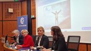 Didier Laporte, Joëlle Gras, Sandrine Larfargue et Aurore Gassié, lors de la présentation de la nouvelle plateforme Emploi Pau Pyrénées.