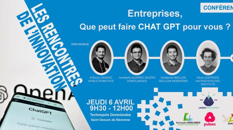 L'affiche de la conférence sur Chat GPT.