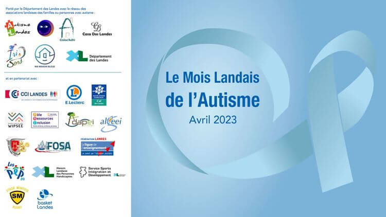 L'affiche du Mois Landais de l'Autisme 2023.