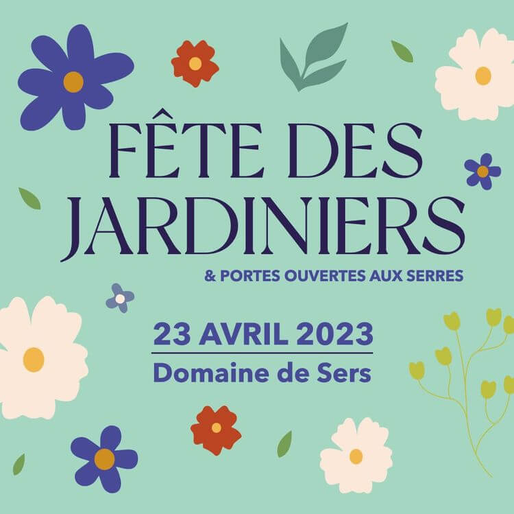 Affiche de la Fête des jardiniers, qui aura lieu à Pau le 23 avril 2023.