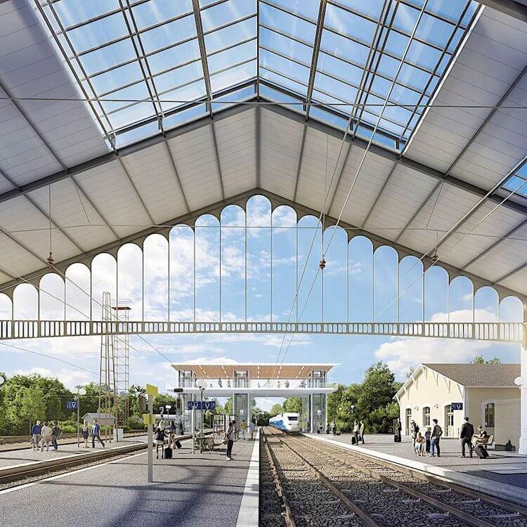 PASSERELLE – Elle va enjamber la gare de Pau et facilitera l’accès aux ...