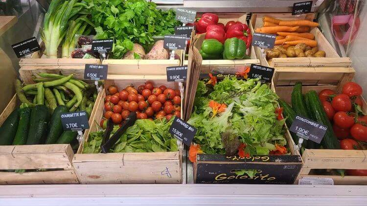 Des légumes bios vendus à la Boucherie du Gond à Dax.