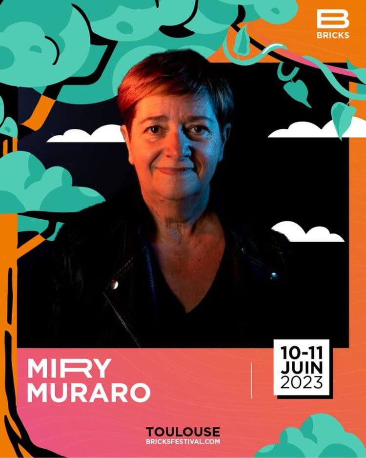 Portrait de Miry Muraro pour le Bricks Festival 2023 à Toulouse
