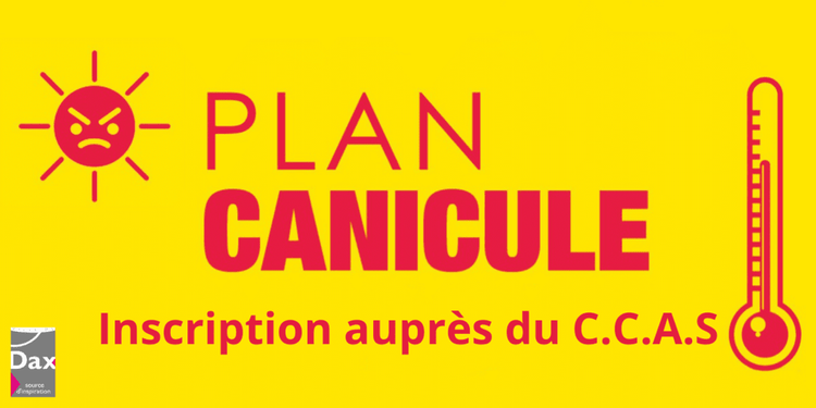 L'affiche du Plan Canicule de Dax.