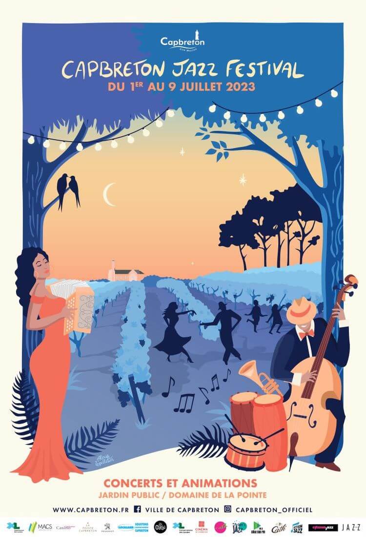 L'affiche du Capbreton Jazz Festival 2023