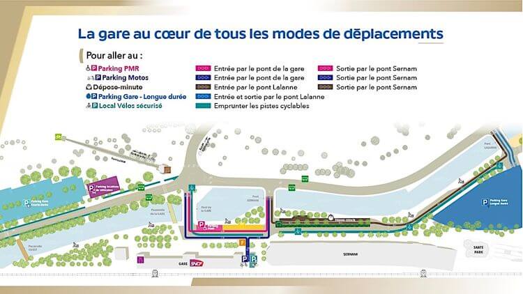 Le parvis de la gare de Pau dévoile sa nouvelle apparence - PresseLib