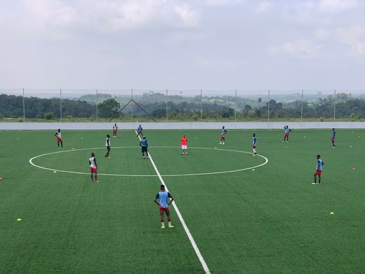 Un entraînement du Stade d'Abidjan.