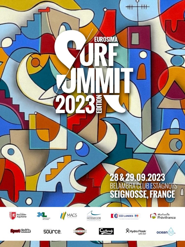 L'affiche du Surf Summit de l'EuroSIMA.