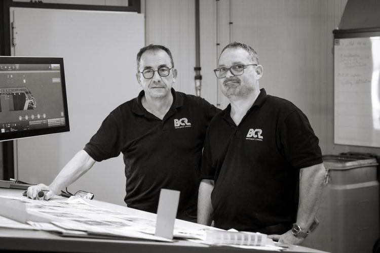 Philippe Salles et Thierry Dahache, les gérants actuels de BCR dans leur bureau