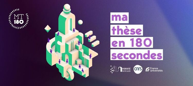 L'affiche du concours Ma Thèse en 180 secondes 2024