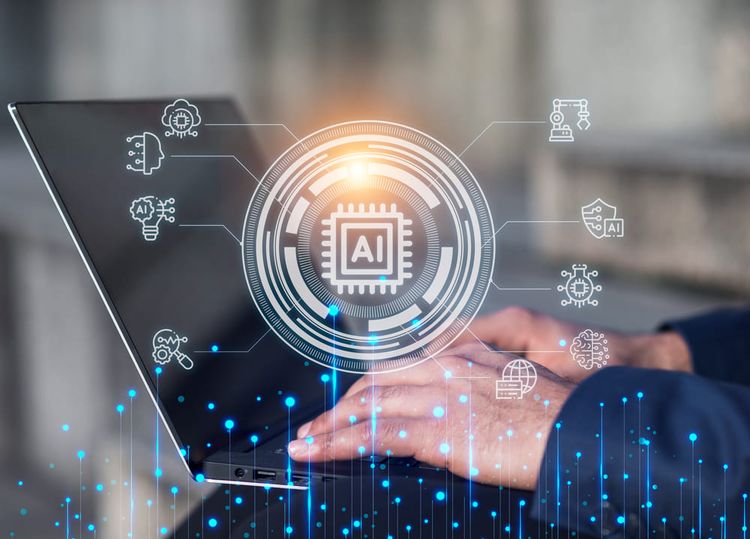 Une photo illustrant l'utilisation de l'intelligence artificielle.