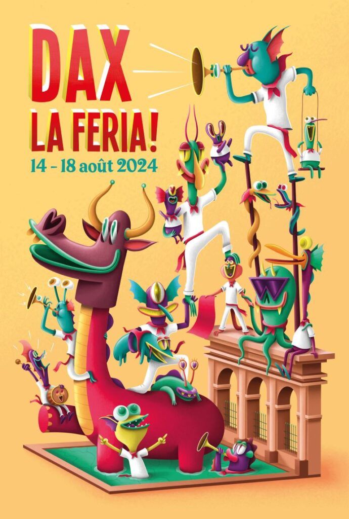 L'affiche de la Feria de Dax 2024.
