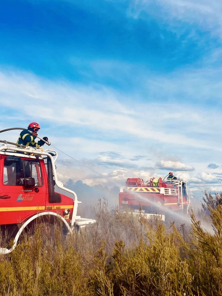 Des pompiers en action.