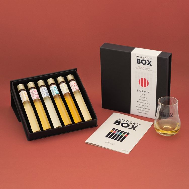 Un coffret de dégustation WhiskyBox version japonaise