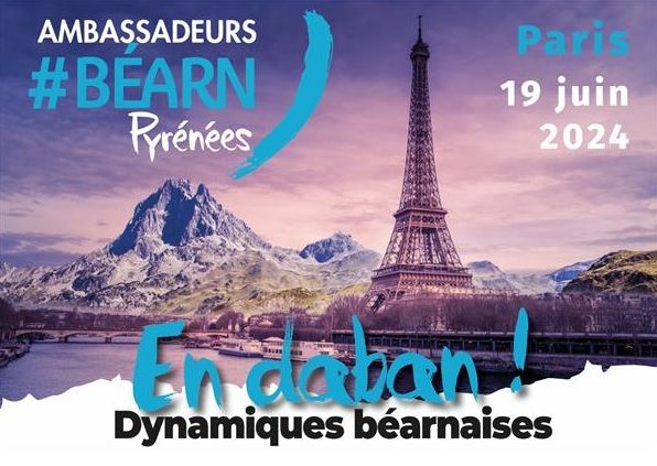 L'affiche du nouvel événement autour de l'attractivité du Béarn, le 19 juin à Paris.